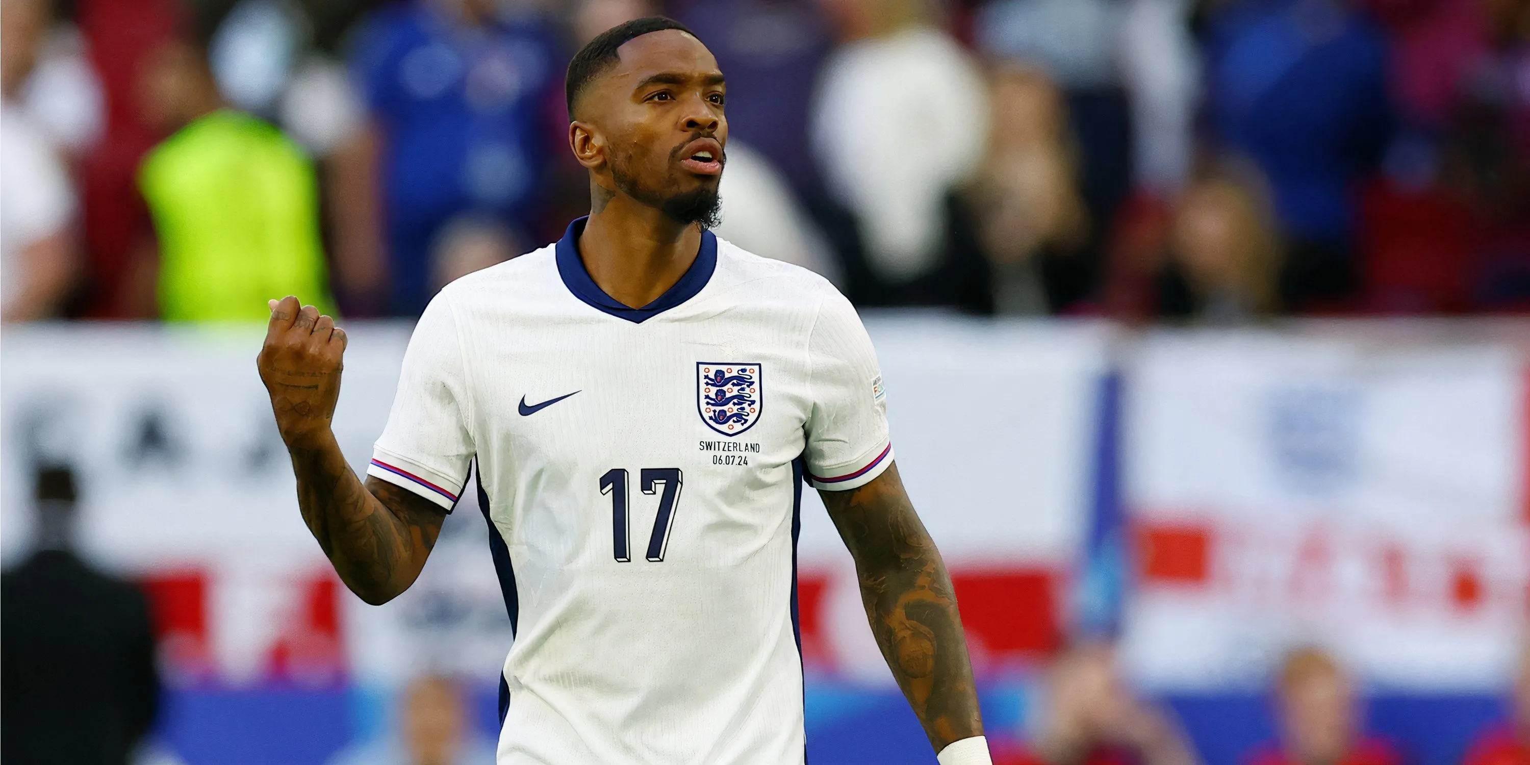 Ivan Toney thi đấu cho tuyển England trong trận đấu quốc tế